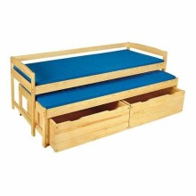 „Klups Marta“ 2 lygių vaikiška lova su 2 čiužiniais