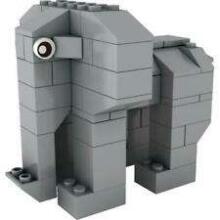 Stax Light Hybrid Elephant Art.H11103 Konstruktors ar LED apgaismojumu,68gab
