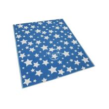 Kids Blanket Summer Cotton Stars Art.G00011 Indigo  Dabīgas kokvilnas pleds/sega bērniem 100x140cm,(B kvalitātes kategorija)