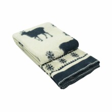 Kids Blanket Eco Wool Art.56945 Blue Детское шерстяное одеяло/плед 100х140см