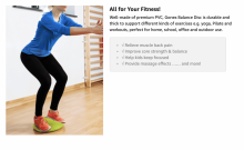 Gym&Fit Seat Balance Cushion Art.57363 Massage Pilllow Masāžas / Balansa disks - viens