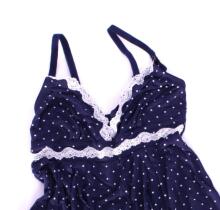 La Bebe™ Nursing Cotton Art.57966 Blue/Milk Mama Grūtnieču/barošanas naktskrekls