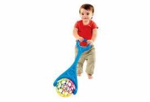 TLC Baby Rolling Ball Art.59343 Игрушка каталка со сгибающимся мячиком и погремушкой