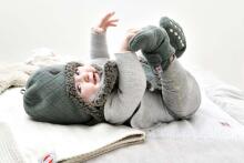 Lodger Slipper Fleece Teddy Art.SLT 590_6-12  Мягкие флисовые пинетки 6-12 месяцев