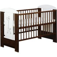 Klups Safari Giraffe Art.5962 Ecru Детская деревянная кроватка 120x60см