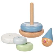 Goki Lifestyle Aqua Art.58461 Bērnu dabīga koka klasiskā piramīda