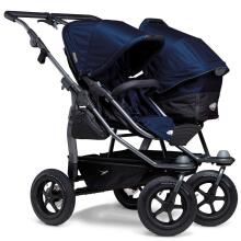 TFK Duo Mono Combi Art.T-D1-KA-334 Navy Высококачественная коляска-трансформер для двойняшек 2 в 1 (погодок)