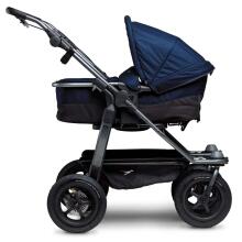 TFK Duo Mono Combi Art.T-D1-KA-334 Navy Высококачественная коляска-трансформер для двойняшек 2 в 1 (погодок)