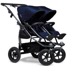 TFK Duo Mono Combi Art.T-D1-KA-334 Navy Высококачественная коляска-трансформер для двойняшек 2 в 1 (погодок)
