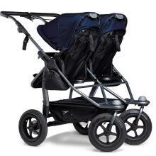 TFK Duo Mono Combi Art.T-D1-KA-334 Navy Высококачественная коляска-трансформер для двойняшек 2 в 1 (погодок)