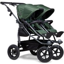 TFK Duo Mono Combi Art.T-D1-KA-355 Olive Высококачественная коляска-трансформер для двойняшек 2 в 1 (погодок)