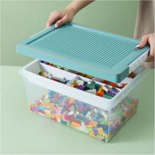 Storage Box for Lego Bricks Art.61632 Radoša uzglabāšanas kaste ar integrētu pamatplāksni,3 gab