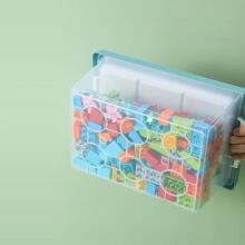 Storage Box for Lego Bricks Art.61632 Radoša uzglabāšanas kaste ar integrētu pamatplāksni,3 gab