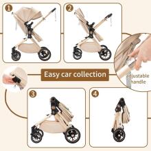 Shineey 3-in-1 Pushchair Buggy Art.U9-X Brown Kоляска 3 в 1