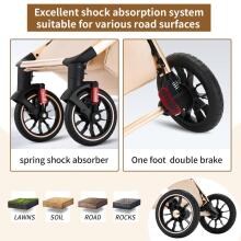Shineey 3-in-1 Pushchair Buggy Art.U9-X Grey Ratiņi trīs vienā