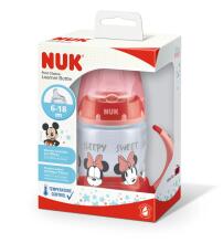 Nuk First Choice Minnie Art.62391 Mācību pudelīte un termokontroli ar silikona snīpīti, 150ml (6-18 mēn.)