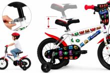 Esperia Kids Bike Panda White/Green 14' Art.9770  Детский велосипед с надувными колёсами и стальной рамой