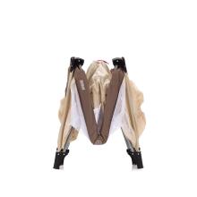 Fillikid Art.4055-09 Travel cot Basic natur / braun Ceļojumu gulta ar matraci bērniem
