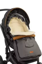 Sensillo Classic Romper Bag Art.824 Light Grey /Wool Детский зимний/cпальный мешок на натуральной овчинке для коляски