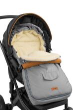 Sensillo Classic Romper Bag Art.824 Light Grey /Wool Детский зимний/cпальный мешок на натуральной овчинке для коляски