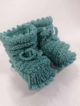 La Bebe™ Lambswool Hand Made Booties Art.65045 Натуральные пинетки/носочки для новорожденного из натуральной шерсти
