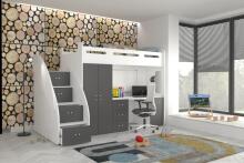AJK Zuzia Plus Art.65551 Grey Bērnu moduļu mēbeļu komplekts