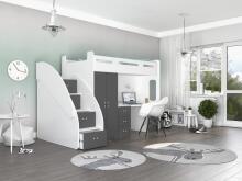 AJK Zuzia Plus Art.65551 Grey Bērnu moduļu mēbeļu komplekts