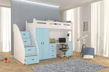 AJK Zuzia Plus Art.65566 Blue Children's modular furniture set