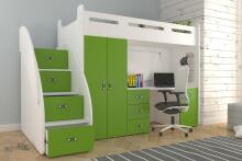 AJK Zuzia Plus Art.65575 Green  Детский  модульный  комплект мебели