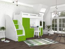 AJK Zuzia Plus Art.65575 Green  Детский  модульный  комплект мебели