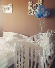 YappyKids YappyQu Art.65781 Natural Детский комплект мебели(комод+кровать)