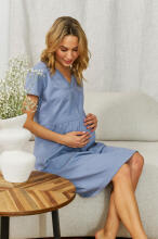 Doctornap  Cotton Night Dress Art.5336 Хлопковая ночная рубашка для беременных/кормления