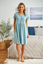 Doctornap  Cotton Night Dress Art.5336 Kokvilnas naktskrekliņš grūtniecēm/barošanai