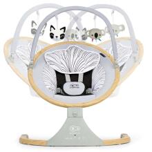 KinderKraft Lumi Wooden Art.KBLUMI00GRY0000 Rocking chair