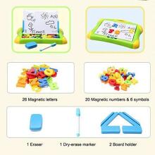 4KIDS Art.1113LV Magnetic Магнитная доска для рисования c буквами ( лат.яз) и цифрами