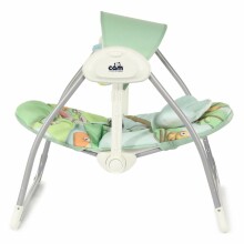 Cam  Sonnolento Art.S345/226  Bērnu krēsls-šūpulis (šūpuļkrēsliņš) ar regulējamo ātrumu, mūziku un rotaļlietu loku