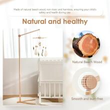 Wooden Baby Mobile Holder Art.68771  Changing Table Baby Music Box Baby Mobile for Bed Playpen DIY Rotating Fixed Base