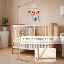 Wooden Baby Mobile Holder Art.68771  Changing Table Baby Music Box Baby Mobile for Bed Playpen DIY Rotating Fixed Base