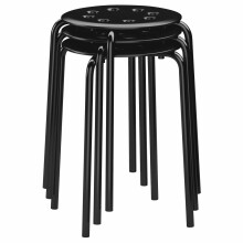 Ikea Marius taburete 101.356.59 40x45 cm melnā krāsā