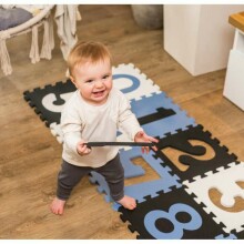 BabyOno Puzzle Art.274/03 grindų galvosūkio kilimėliai iš 6 elementų 90x90cm