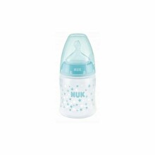 Nuk First Choice  Art.SK23 Plastmasas pudelīte ar silikona knupīti pienam (0-6 mēn.) 150 ml
