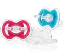 Nuby Softflex Gum -Eez Art.618 Силиконовый массажер, Соска-прорезыватель во время прорезывания зубов, (2 шт. )