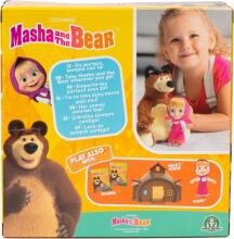 Masha and Bear Toys  Art.MHA21  Komplekts Lelle Maša un Lācis no bērnu iemīļotās multiplikācijas filmiņas „Maša un Lācis”