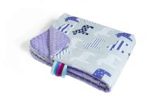La bebe™ Minky+Cotton Art.70869 Double-sided microfiber blanket Bubble