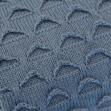 NordBaby Knitted Blanket Art.203926 Blue  Детское одеяло из натурального органического бамбука , 70х90см