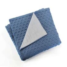 NordBaby Knitted Blanket Art.203926 Blue Dabīgas plediņš bērniem no bambusa, 70x90cm