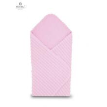 MimiNu Minky Kvadraciki Pink bērnu sega 75x100cm