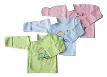 Margo Art.11002 Medvilniniai kūdikių marškinėliai su pirštinėmis (56-68cm)