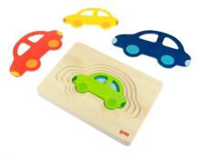 Goki Puzzle Car Art.57485  Attīstoša koka puzle