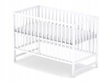 Elf Bed Arco Drawer Art.73281 White Детская деревянная кроватка с выдвижным ящиком 120x60см